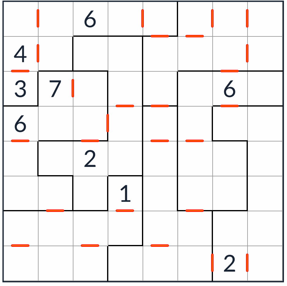 Anti-King Irregular Consecutive Sudoku 8x8 puzzle