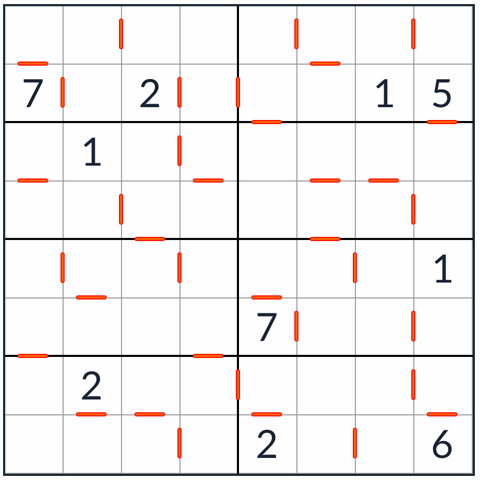 Anti-King-Knight Consecutive Sudoku 8x8 puzzle
