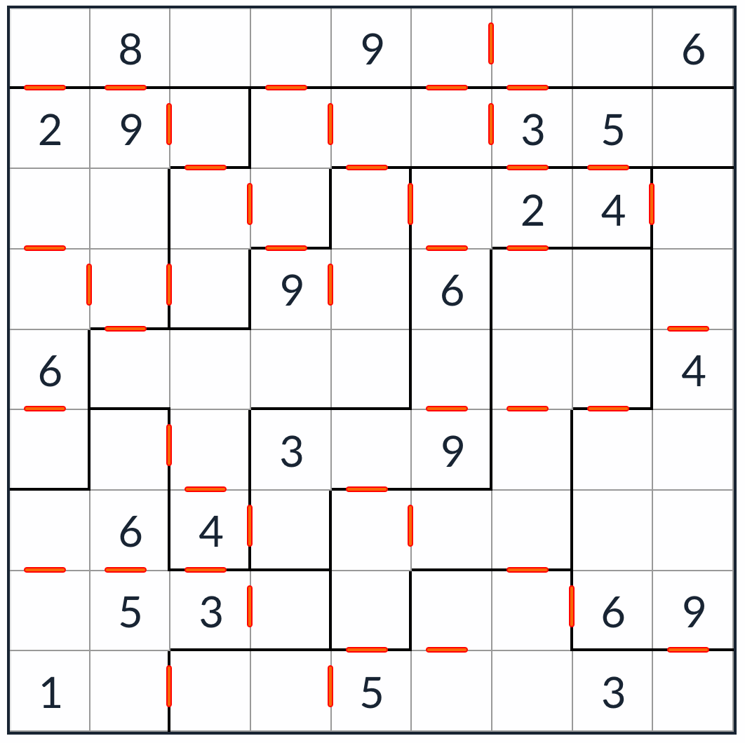 Irregular Consecutive Sudoku