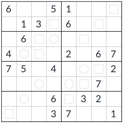 Anti-King Even-Odd Sudoku 8x8