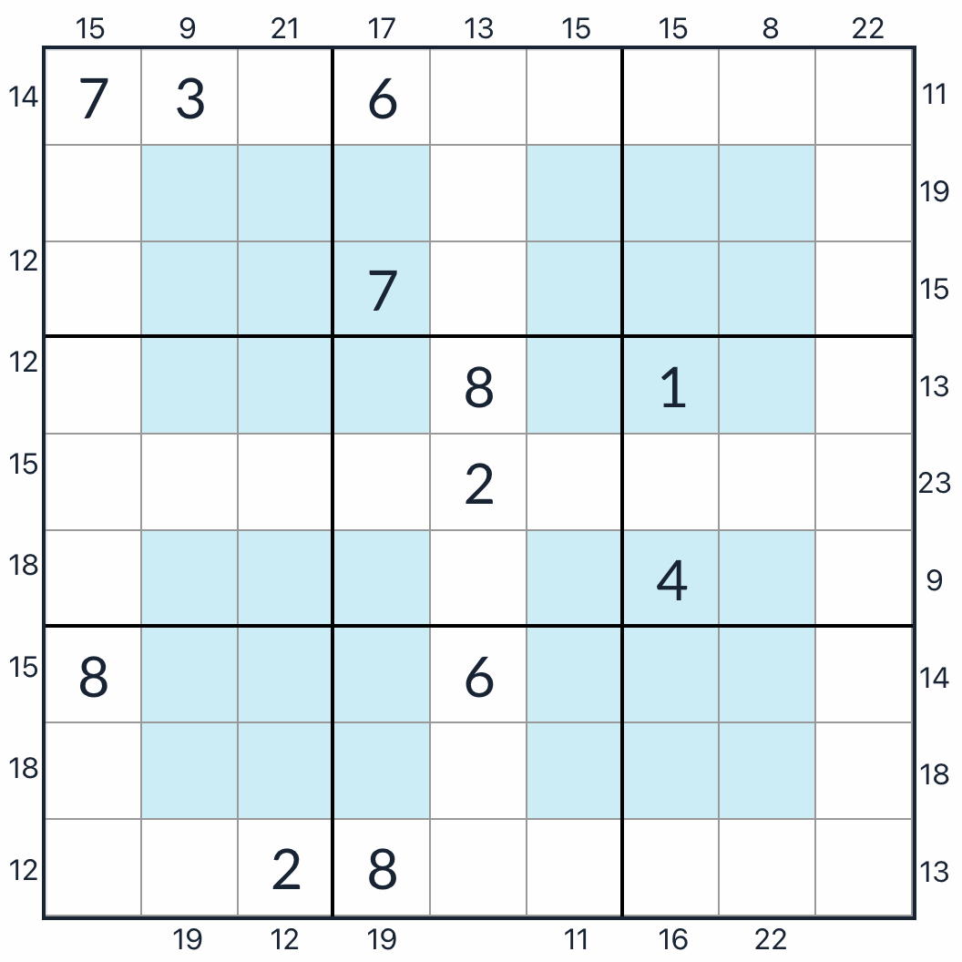 Anti-knight Hyper Frame Sudoku