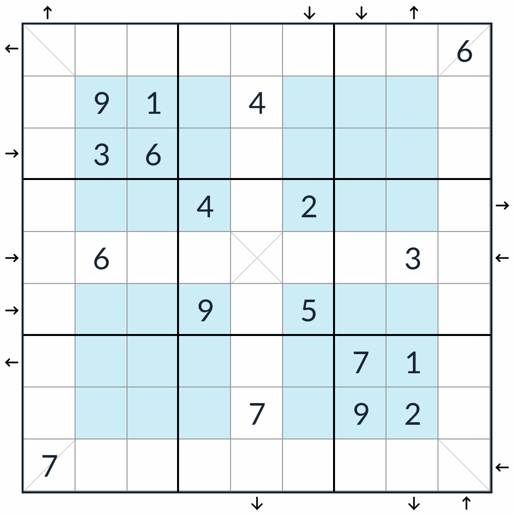 Hyper Diagonal Rossini Sudoku question