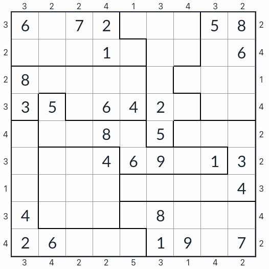 Anti-King Irregular Skyscraper Sudoku