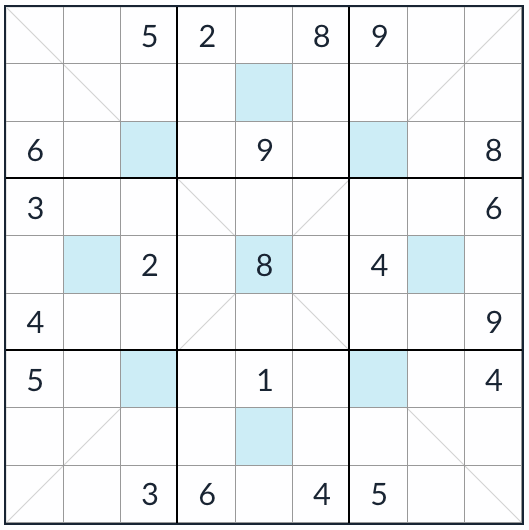 Diagonal  Asterisk Sudoku